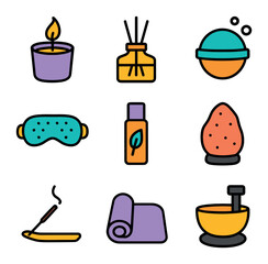 Relaxation Icons Grid