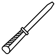 Chisel Icon Outline Illustration