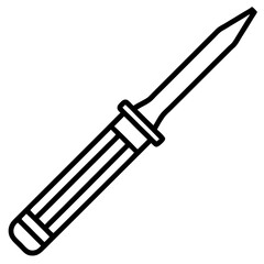 Chisel Icon Outline Illustration