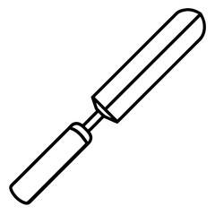 Chisel Icon Outline Illustration