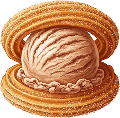 Churro Ice Cream Sandwich