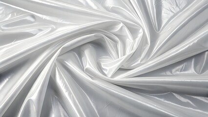 Obraz premium Abstract white plastic film wrap texture background.