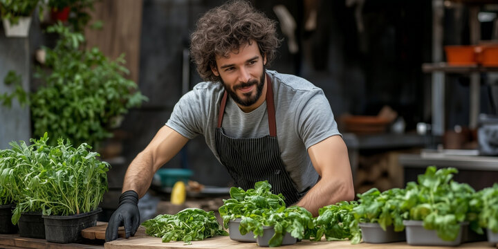Agritech innovations for food security urban garden setup greenhouse professional close-up view