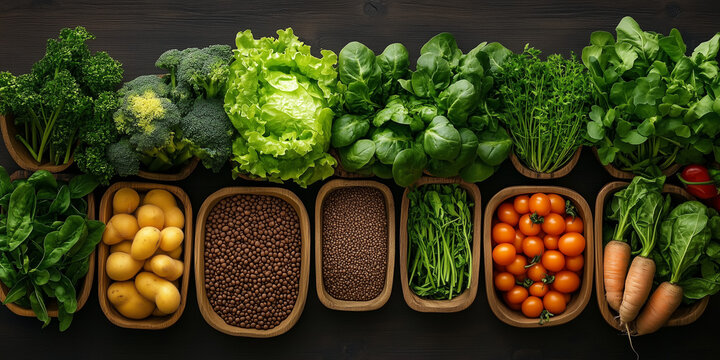 Enhancing food security through agritech innovations urban farms vegetables healthy eating aerial perspective