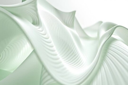 abstract background with green blue waves vector illustration