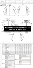 Men's bomber jacket tech pack