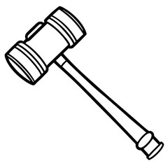 Minimalist Mallet Line Illustration
