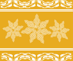 abstract floral background, charm of white and yellow
