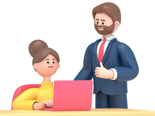 Obraz premium Financial consultation concept. Can use for web banner, infographics, hero images.Transparent Background Mockup.Supports PNG files with transparent backgrounds.