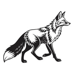 Vector illustration of a fox