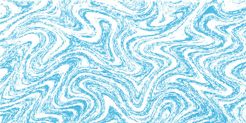 Fototapeta premium Blue abstract background with seamless wave pattern and decorative light curves