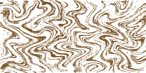 Abstract brown geometric wave lines form a vintage seamless pattern perfect for textile, wallpaper, or art decoration with a textured backdrop