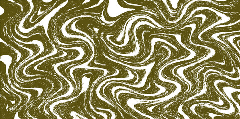 Seamless geometric brown spiral and circle pattern vector illustration for retro textile design or wallpaper