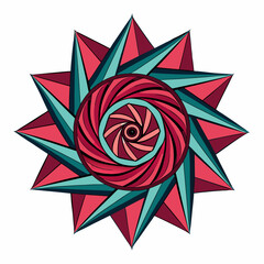 abstract flower design