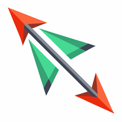 arrows on white background