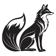 Vector illustration of a fox