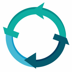 blue and green arrows