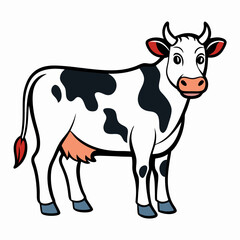 funny cow cartoon