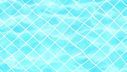 水面のキラキラ、反射、夏のイメージ素材、水色の水彩テクスチャのイラスト