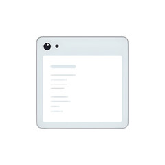 Clean Tablet UI Design: Minimalist App Interface Mockup
