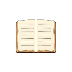 Open Book Illustration:  Perfect for Education, Reading, and Knowledge Resources