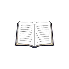 Open Book Illustration: A Simple, Elegant Design