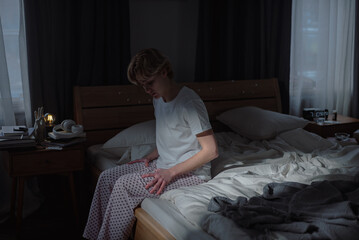 Depressed woman lost in thoughts conveys sense of melancholy and emotional struggle