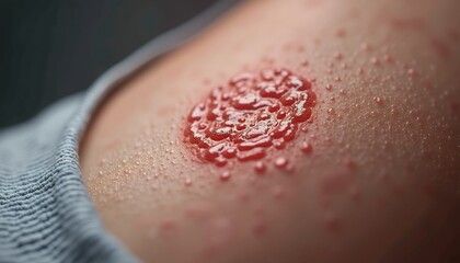 Fototapeta premium Skin lesion close up