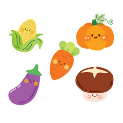 vegetables and fruits element 