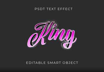 Pink And White Curly Spray Graffiti Font Urban Street Grunge Text Effect