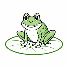 frog on a leaf