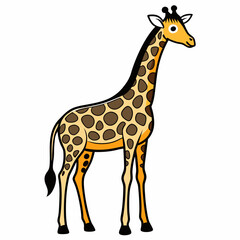 Naklejka premium giraffe vector illustration