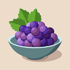 grapes in a bowl