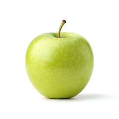 Fresh Green Apple Isolated on White Background for Food Photography
