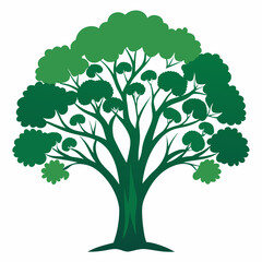 Fototapeta premium vector illustration of a tree