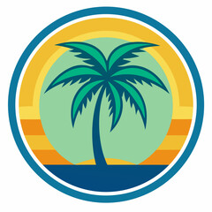 Obraz premium palm tree icon