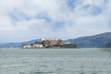 Alcatraz Island, also known as The Rock, San Francisco. The Island is the infamos former federal prison located in San Francisco Bay serving as a maximum security prison.