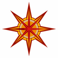 compass rose vector