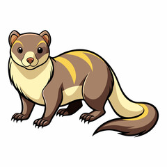 vector illustration of cartoon squirrel