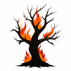 tree and fire