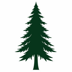 christmas tree isolated on white