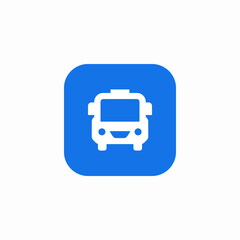 bus route icon sign vector