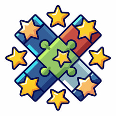 colorful stars background