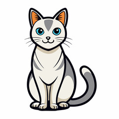 vector illustration of a cat