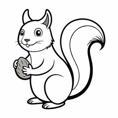 squirrel with nut