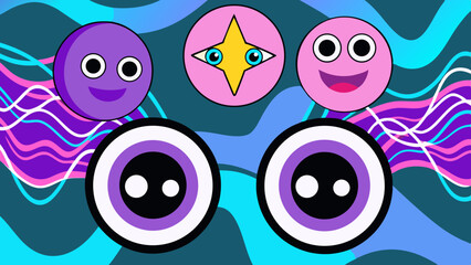 Symbiotic Tech-Organic UI – Vector Interface Designs of Nature Fused with AI Circuits.