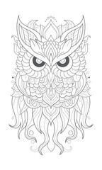 Owl coloring pages