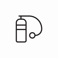 fire extinguisher icon sign vector