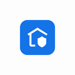 home security application icon sign vector