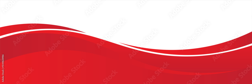 Poster vector red line background curve element with white space for text and message design, overlapping l